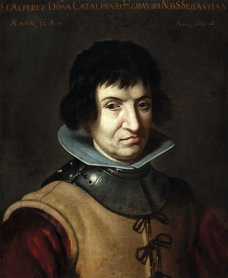 Image: Attributed to Juan van der Hamen, painting (c. 1626) Catalina de Erauso