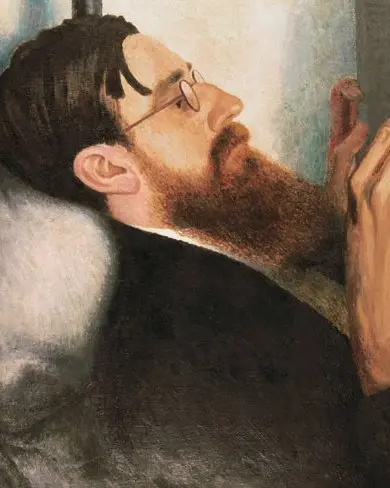 Image: Dora Carrington (1916), painting Lytton Strachey